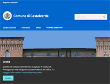 Tablet Screenshot of comune.castelverde.cr.it